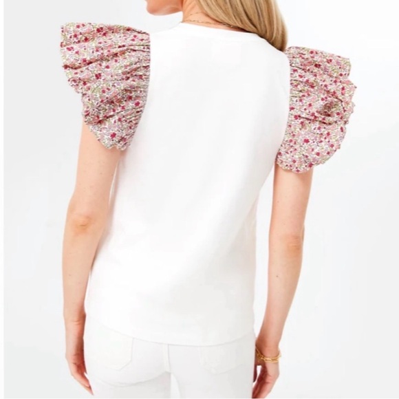 Tuckernuck HYACINTH HOUSE Floral Sleeve and White Shelby Tee NEW size 2X - Picture 6 of 12